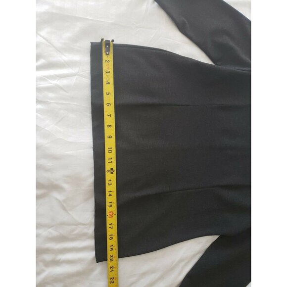 Ann Taylor Factory Pullover Stretch Dark Gray V-neck Jersey Top 3/4 Sleeve Large - Picture 7 of 9